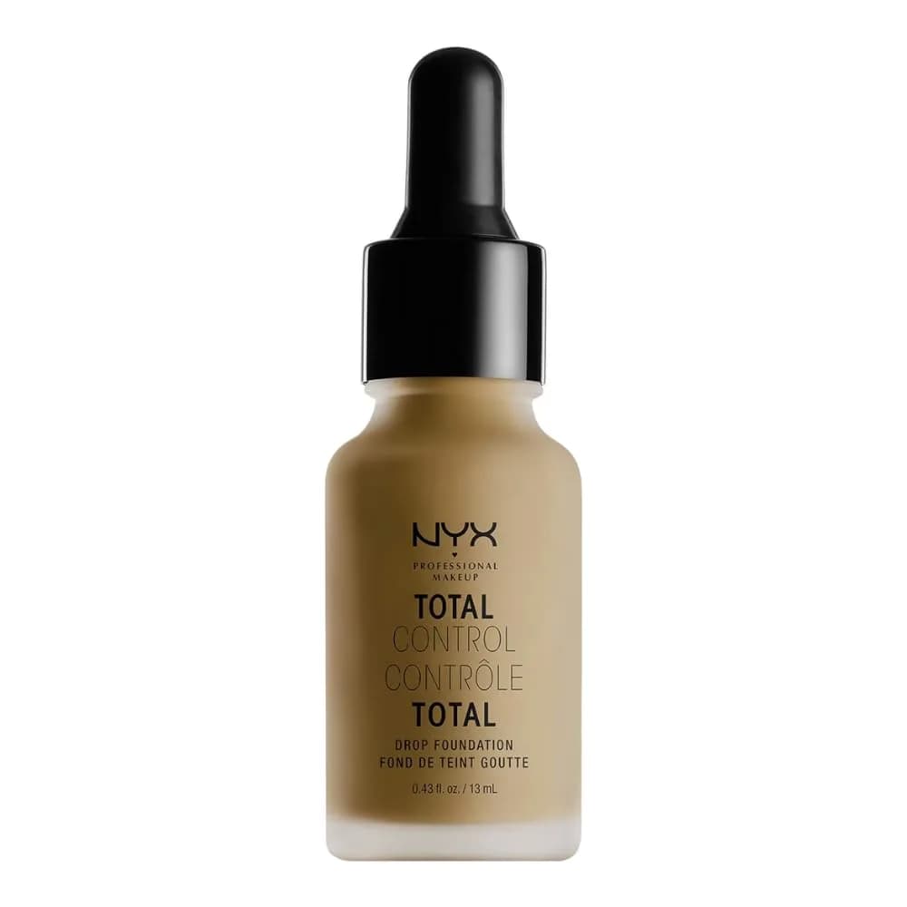 NYX PROFESSIONAL MAKEUP Total Control Drop Foundation True Beige 13ml (0.43 Fl Oz) | Soft Matte Finish — Cappuccino