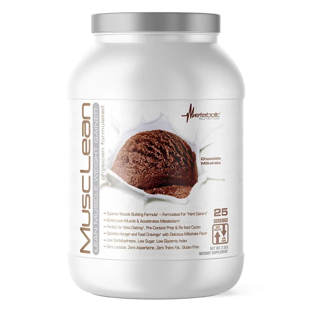 Metabolic Nutrition Chocolate Milkshake protein powder tub Whey concentrate 25 servings