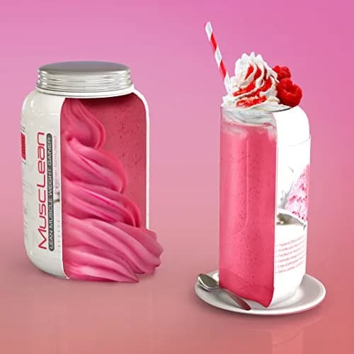 Metabolic Nutrition MuscLean Strawberry Milkshake Whey Protein Powder 1.13 kg (2.5 Pound) | Physician Formulated for Lean Muscle & Keto Diets thumbnail 5