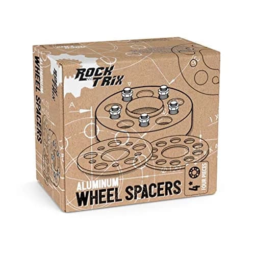 RockTrix 2 inch (50mm) Wheel Spacers Set of 2 | 4x101.6mm Bolt Pattern, 61.25mm Hub Bore, 1/2"x20 Studs thumbnail 2