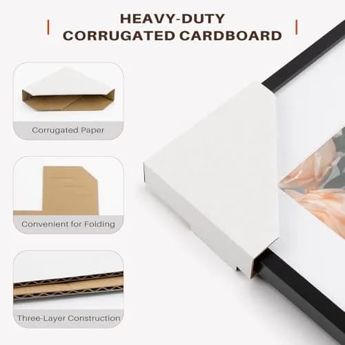Golden State Art Adjustable Cardboard Corner Edge Protectors 100 Pack | Reusable Impact-Resistant Frame Protectors thumbnail 2