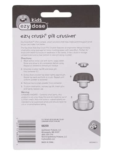 EZY DOSE Large Pill Crusher & Tablet Grinder with Storage Compartment, Blue | Doctor Recommended thumbnail 5