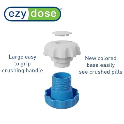 EZY DOSE Large Pill Crusher & Tablet Grinder with Storage Compartment, Blue | Doctor Recommended thumbnail 2