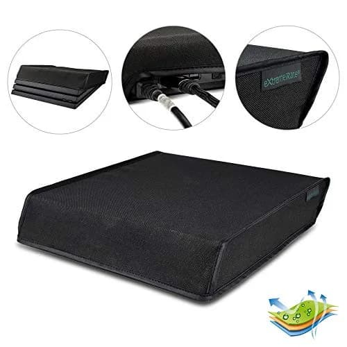 eXtremeRate Black Horizontal Dust Cover for PS4 Pro Console | Waterproof & Dustproof Sleeve (Für ps4 Pro) thumbnail 1