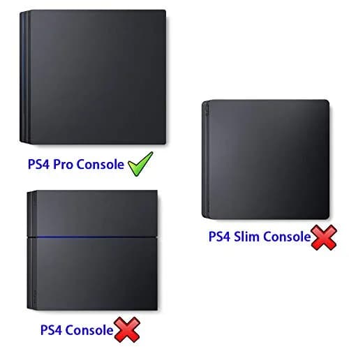 eXtremeRate Black Horizontal Dust Cover for PS4 Pro Console | Waterproof & Dustproof Sleeve (Für ps4 Pro) thumbnail 2