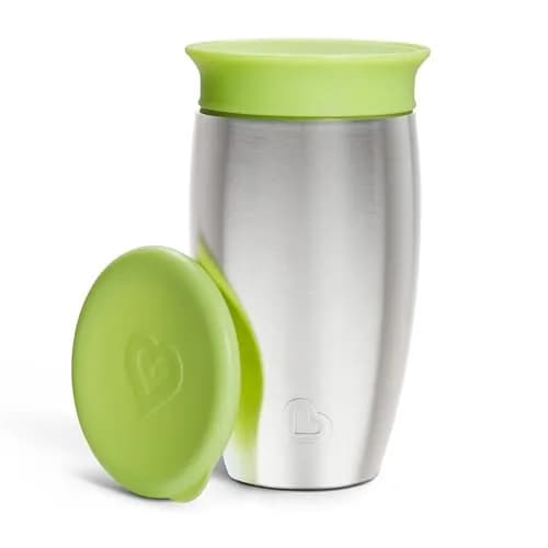 Munchkin Stainless Steel Miracle 360 Sippy Cup 295ml (10 Ounce) | Spill-Proof Toddler Cup for Ages 1+ thumbnail 7