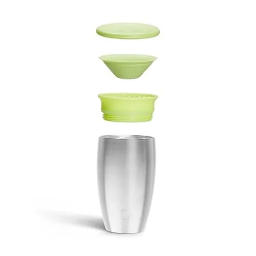 Munchkin Stainless Steel Miracle 360 Sippy Cup 295ml (10 Ounce) | Spill-Proof Toddler Cup for Ages 1+ thumbnail 3