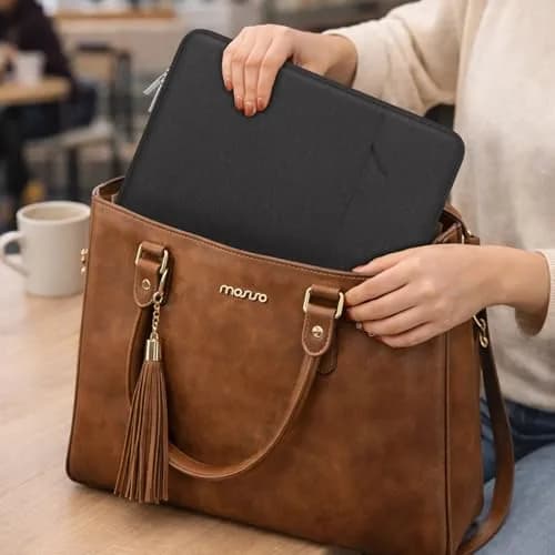 MOSISO Laptop Case 15 inch | Slim, Water-Resistant Sleeve with Pocket & Shock Absorption thumbnail 6