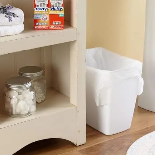Hefty Small Trash Bags, Flap Tie, Lavender & Sweet Vanilla Scent, 4 Gallon, 26 Count | Odor Neutralizing Kitchen Bags thumbnail 7