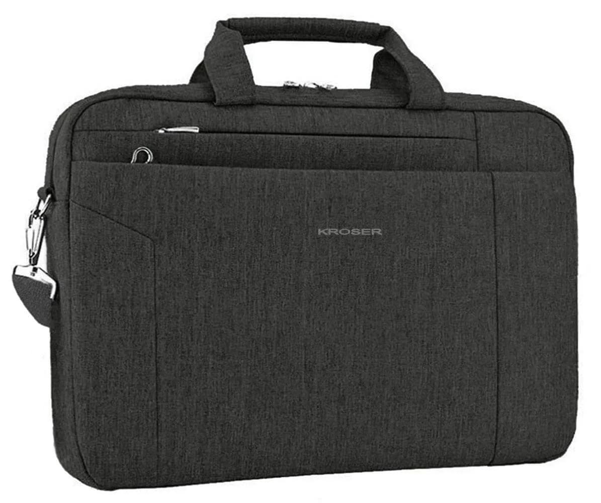 KROSER 15.6 Inch Laptop Briefcase | Waterproof, TSA Friendly, Lightweight & Stylish