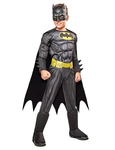 Rubies DC Comics Batman Deluxe Muscle Chest Costume for Kids, Boys Small (4-6 Years) | Officially Licensed Superhero Outfit thumbnail 1