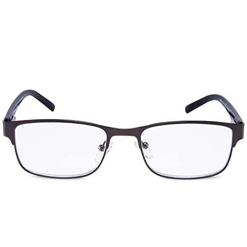 EYEGUARD Metal Deluxe Rectangular Reading Glasses 1.75 Diopters | Professional Look for Men thumbnail 4