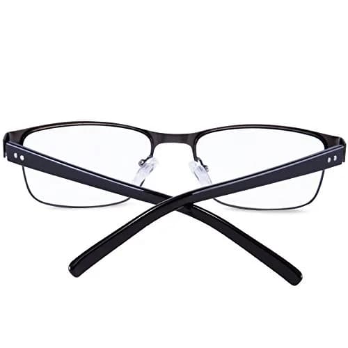 EYEGUARD Metal Deluxe Rectangular Reading Glasses 1.75 Diopters | Professional Look for Men thumbnail 6