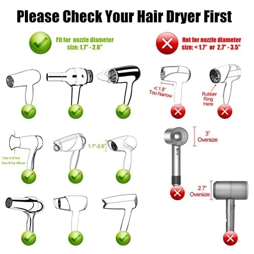 Hairizone Universal Hair Diffuser for Curly & Wavy Hair | 15.7 cm (6.2 in) Diameter, Shiny Black thumbnail 6