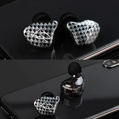 YINYOO KZ-ZST Hybrid In-Ear Monitor Headphones 1BA+1DD 10mm Driver | HiFi Wired Earbuds with Detachable Cable thumbnail 8