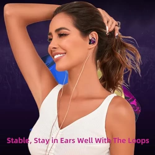 YINYOO KZ-ZST Hybrid In-Ear Monitor Headphones 1BA+1DD 10mm Driver | HiFi Wired Earbuds with Detachable Cable thumbnail 4