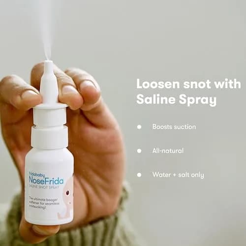 Frida Baby Saline Kit with NoseFrida Nasal Aspirator & Spray | 0.68 fl oz (20ml) thumbnail 4