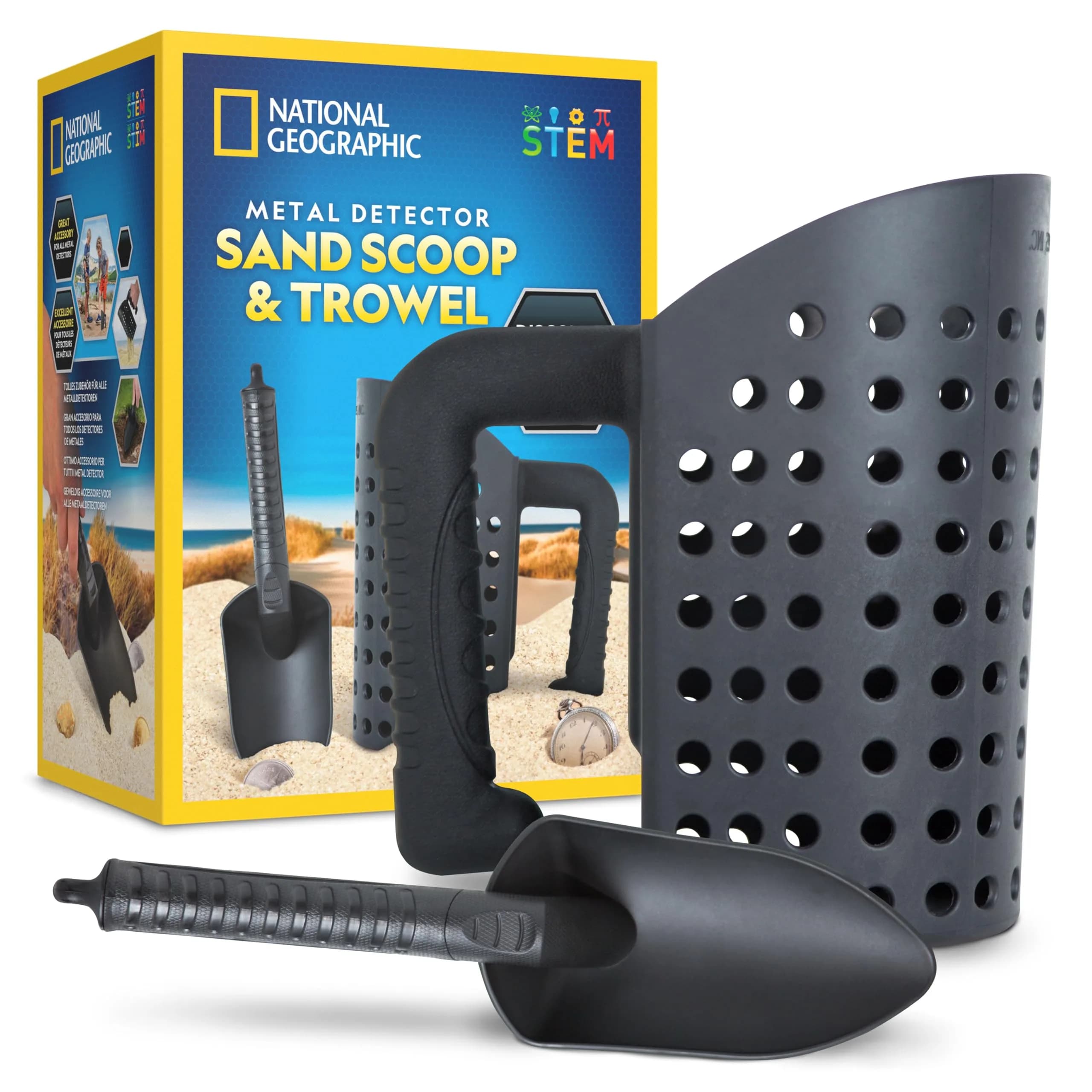 Blue Marble Metal Detector Sand Scoop & Shovel Set | Lightweight, Durable, for Treasure Hunting in India - main product image