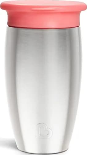 Munchkin Stainless Steel Miracle 360 Sippy Cup 296ml (10 Ounce) | Spill-Proof Toddler Cup with Insulated Design thumbnail 1