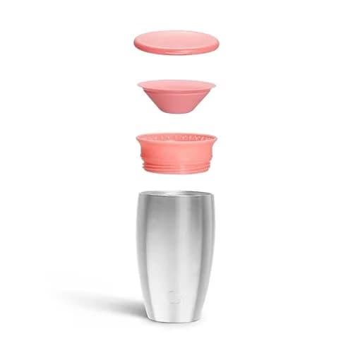 Munchkin Stainless Steel Miracle 360 Sippy Cup 296ml (10 Ounce) | Spill-Proof Toddler Cup with Insulated Design thumbnail 3