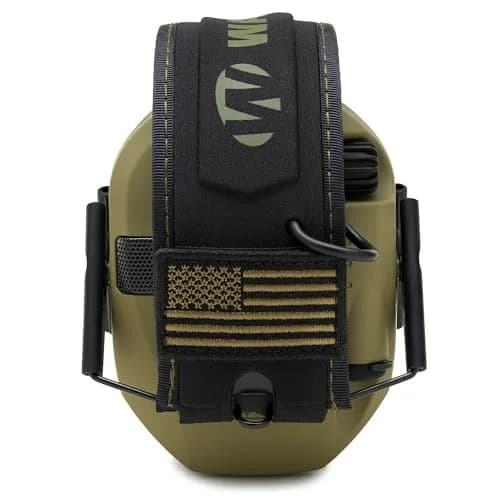Walker's Razor Slim Patriot Series Electronic Earmuffs Olive Drab Green | 23dB Noise Reduction Rating thumbnail 7