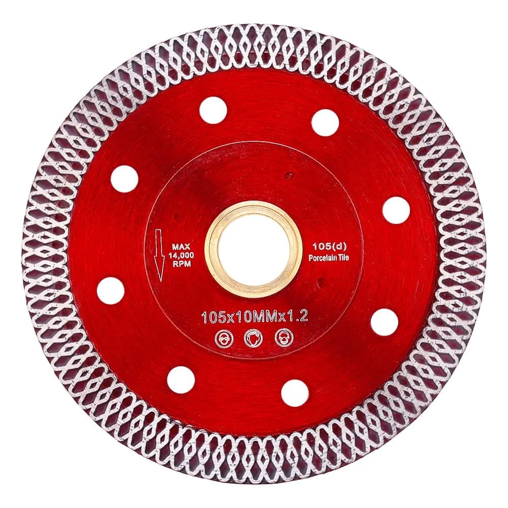 Casaverde 4-inch (105 mm) Super Thin Diamond Porcelain Saw Blade Set | Fast, Chip-Free Cuts for Masonry — 4 inch (1 pc)