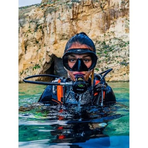 Beuchat Maxlux S Frameless Dive Mask Ultra Blue | Panoramic Vision & Low Volume thumbnail 4