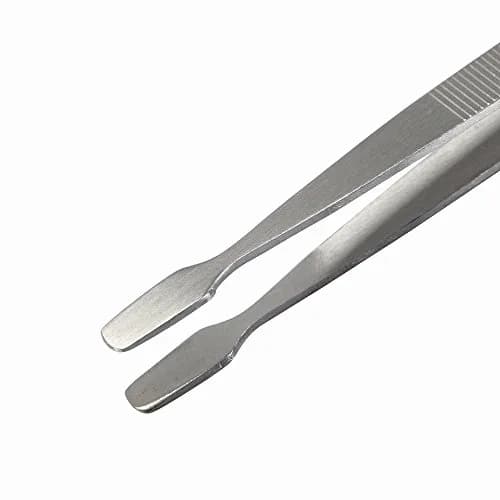 BinaryABC Stamp Tweezers & Stamp Tongs 114mm | Nickel Plated Steel for Philately thumbnail 2