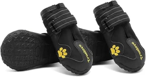 TRUE LOVE Dog Shoes Waterproof Anti-Slip Rain Boots with Reflective TLS3961 | Soft-shell, Reflective, Waterproof thumbnail 1