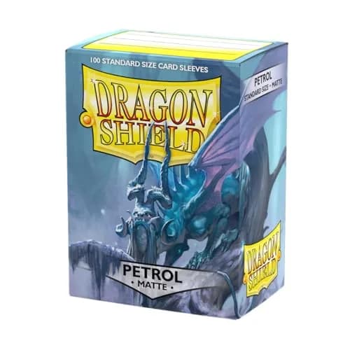 Dragon Shield Matte Standard Size Card Sleeves (100 CT, Petrol) | Non-Toxic & BPA-Free for TCGs — Petrol