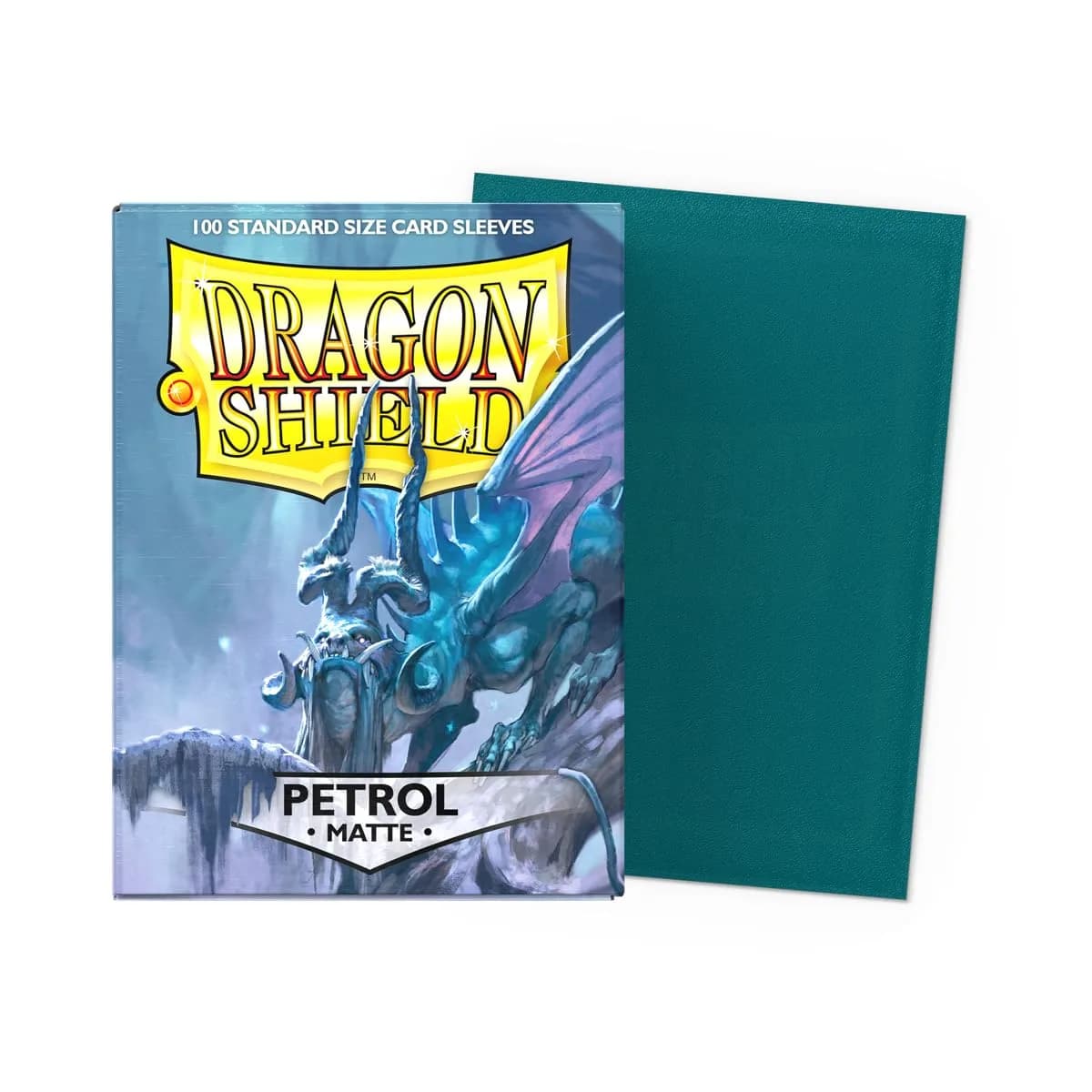 Dragon Shield Matte Standard Size Card Sleeves (100 CT, Petrol) | Non-Toxic & BPA-Free for TCGs
