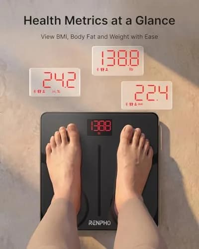 RENPHO Smart Body Fat Scale 180 kg (400 lbs) | Syncs with Fitness Apps thumbnail 2