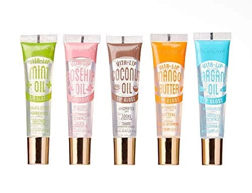 Ruby Kisses Broadway Vita-Lip Clear Lip Gloss 5 Pack (2.35 ml / 0.08 Fl Oz) | Ultra-Hydrating & Soothing Formula with Vitamin Oils thumbnail 1