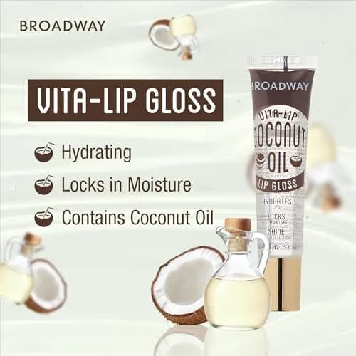 Ruby Kisses Broadway Vita-Lip Clear Lip Gloss 5 Pack (2.35 ml / 0.08 Fl Oz) | Ultra-Hydrating & Soothing Formula with Vitamin Oils thumbnail 5