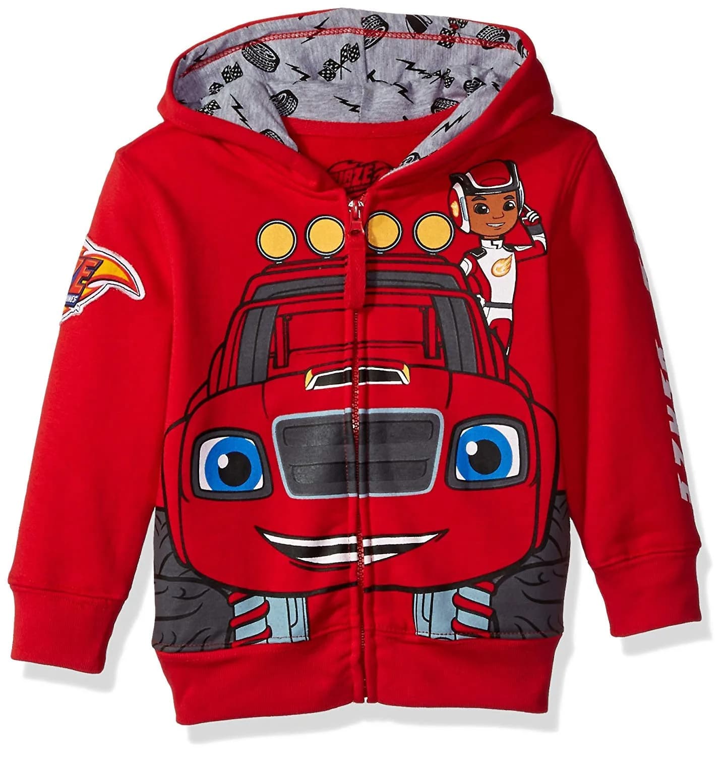 Nickelodeon Boys Blaze and the Monster Machines Hoodie, Red, 3T | Officially Licensed Cartoon Apparel — Red