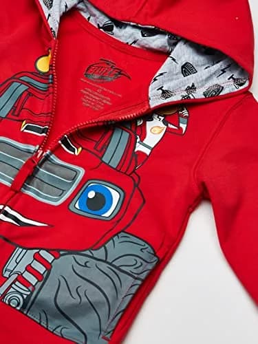 Nickelodeon Boys Blaze and the Monster Machines Lets Blaze Hoodie Red 2T | Officially Licensed Cartoon Sweatshirt thumbnail 2
