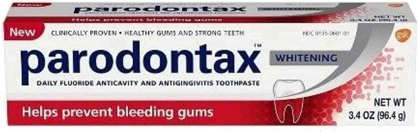 Parodontax Clean Mint Toothpaste for Bleeding Gums 100ml (3.4 Ounces) | Clinically Proven Gingivitis Treatment — Black Super