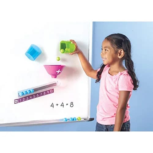 Learning Resources Magnetic Addition Machine Set | Educational Math Toy for Kids Ages 4+ thumbnail 2