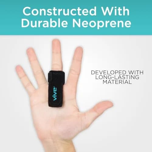 Vive Trigger Finger Splint - Black, One Size Fits All | Stabilizes Finger for Pain Relief thumbnail 5