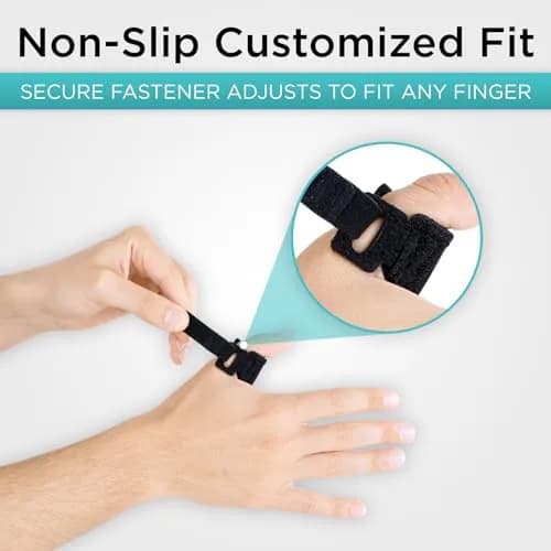 Vive Trigger Finger Splint - Black, One Size Fits All | Stabilizes Finger for Pain Relief thumbnail 8
