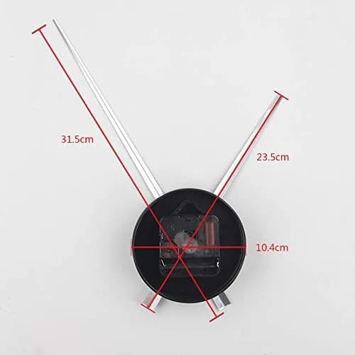 Timelike Large Wall Clock Hands DIY Kit Black | 31.5cm (12.4") Minute Hand thumbnail 2