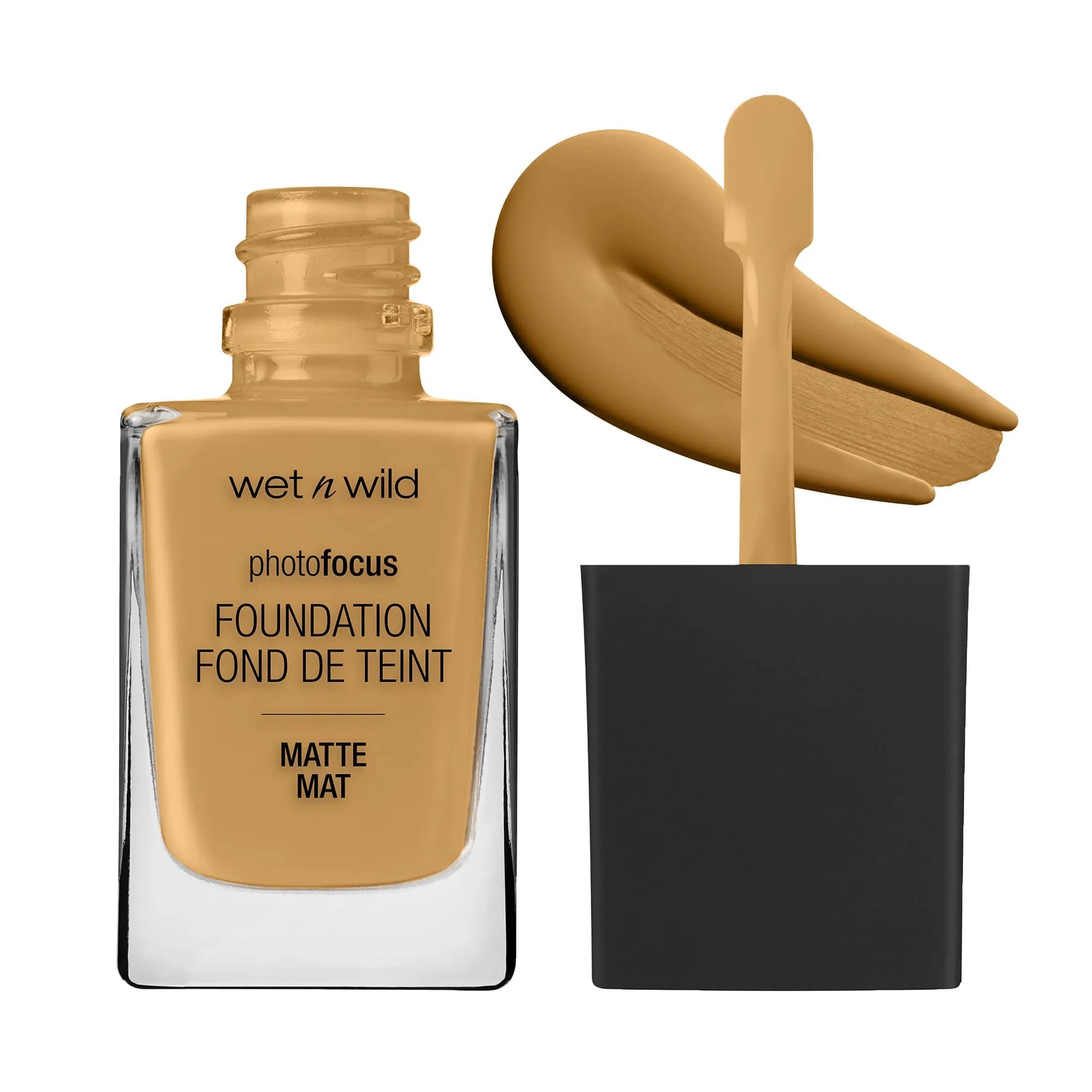 wet n wild Photo Focus Matte Liquid Foundation Amber Beige 8.5ml (0.29 Fl Oz) | Camera-Ready Flawless Finish - main product image