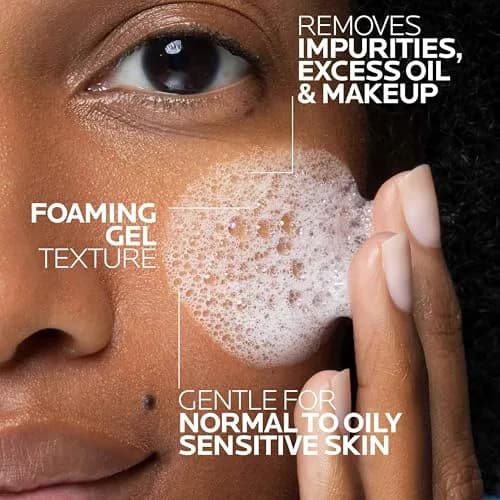 La Roche-Posay Toleriane Purifying Foaming Facial Cleanser 400ml (13.52 Fl Oz) | Gentle, Non-Stripping Face Wash for Oily, Normal, Sensitive Skin thumbnail 3