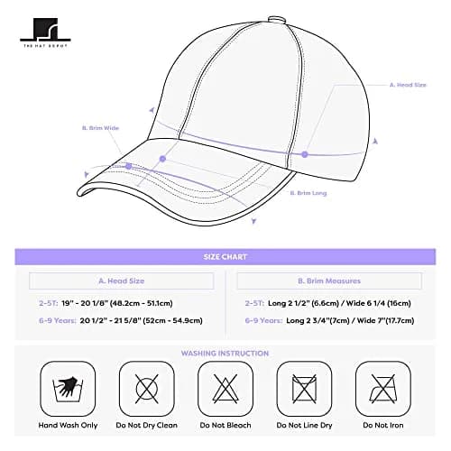 The Hat Depot Kids Washed Low Profile Cotton Baseball Cap | Orange, 2-5 Years thumbnail 6