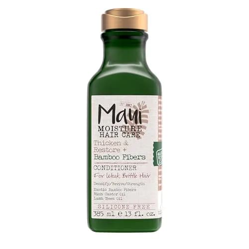 Maui Moisture Thicken & Restore Bamboo Fibers Conditioner 385ml (13 fl oz) | Vegan, Silicone & Paraben-Free Hair Thickener thumbnail 1