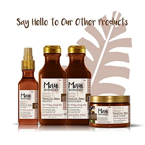 Maui Moisture Smooth & Repair + Vanilla Bean Conditioner 384ml (13 Fl Oz) | Hydrates Curly Hair thumbnail 4