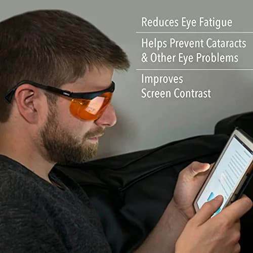 Uvex Skyper Blue Light Blocking Computer Glasses with SCT-Orange Lens, 3-Pack | Protects Eyes from Digital Strain thumbnail 3