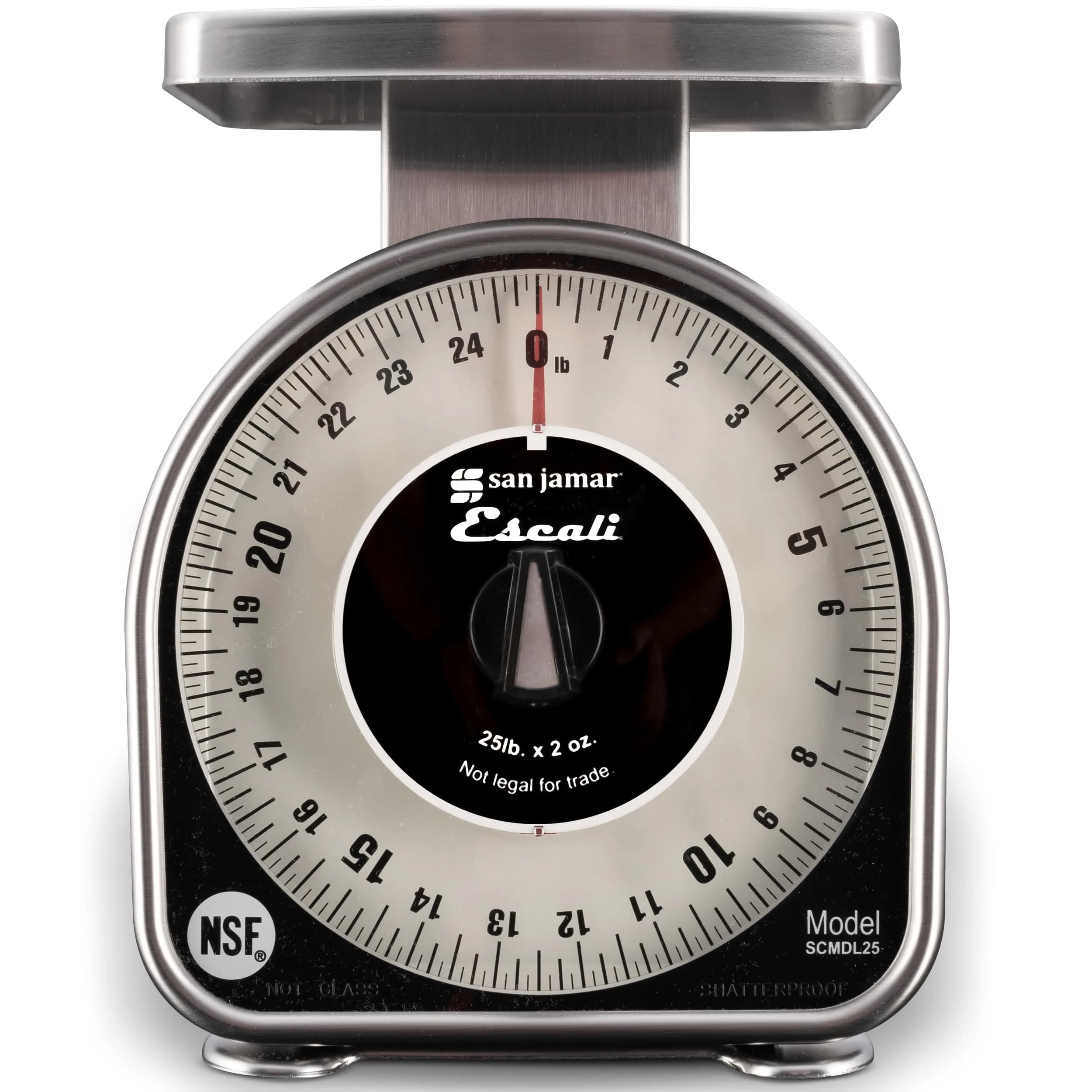 San Jamar Mechanical Dial Scale 25 lb | Precise, Durable & NSF Certified - main product image