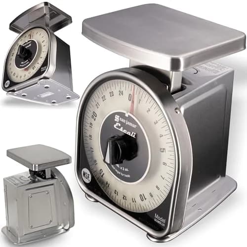 San Jamar Mechanical Dial Scale 25 lb | Precise, Durable & NSF Certified thumbnail 2