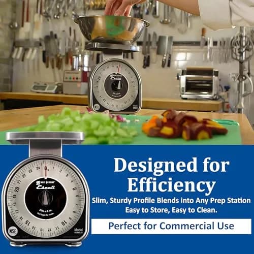 San Jamar Mechanical Dial Scale 25 lb | Precise, Durable & NSF Certified thumbnail 3